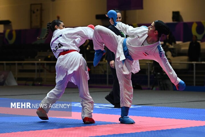 Iranian female karate athlete Golshadnezhad wins gold