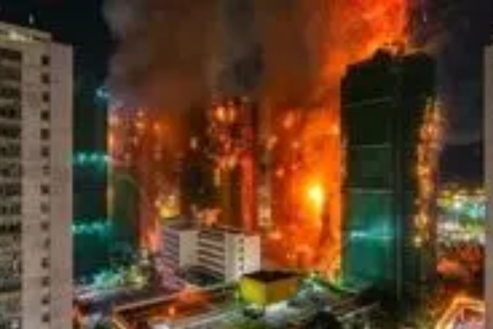 آتشسوزی یادگار امام به خودروها و منازل سرایت کرد / مصدومیت یک آتش‌نشان