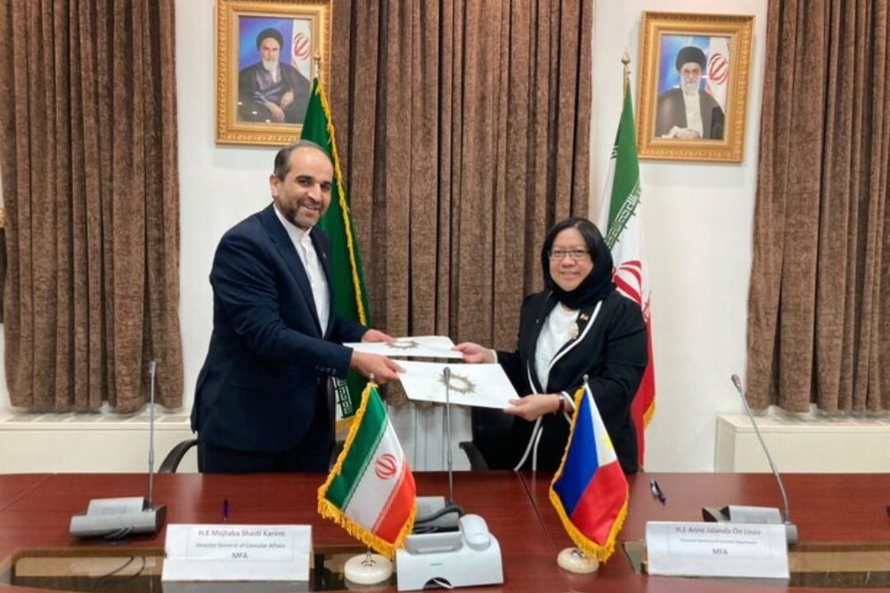 اللجنة القنصلية المشتركة السابعة بين جمهورية إيران الإسلامية والفلبين تنعقد في طهران