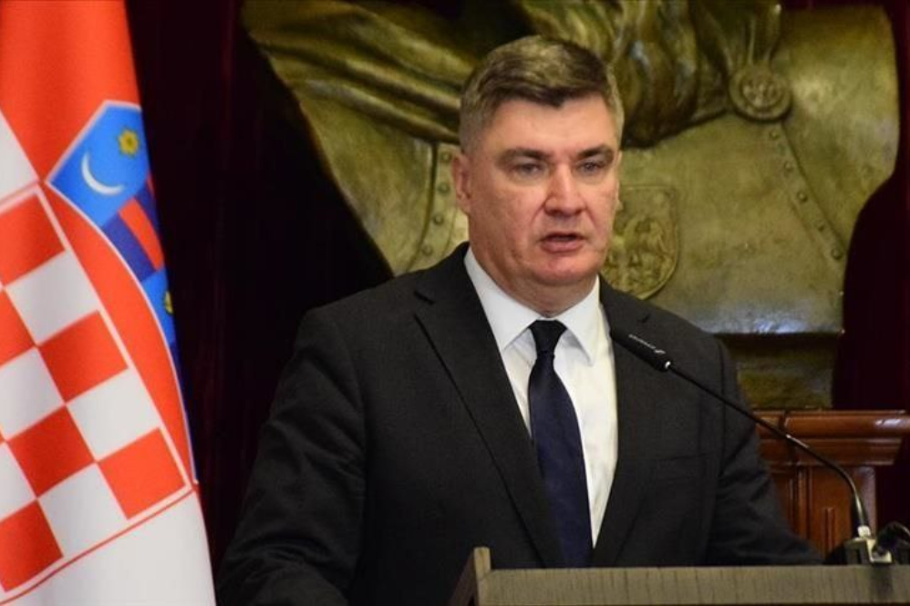 נשיא קרואטיה קורא להפסקת שיתוף הפעולה הצבאי עם ישראל.