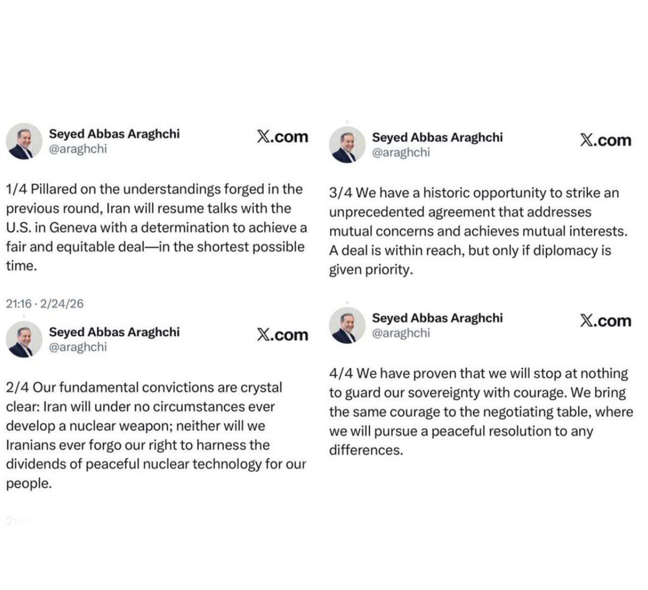 عراقچی+توئیت