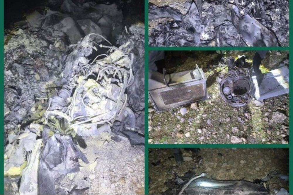 以色列赫尔墨斯无人机在洛雷斯坦被击落