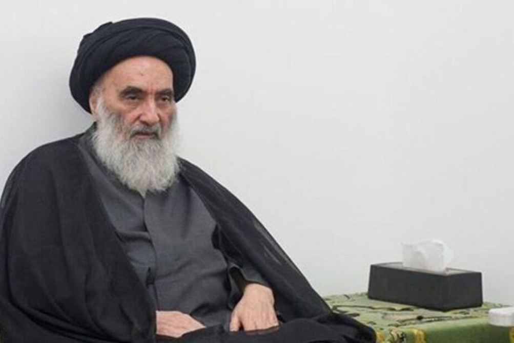 آية الله السيستاني يهنئ بانتخاب آية الله مجتبى الخامنئي قائدا للثورة الاسلامية