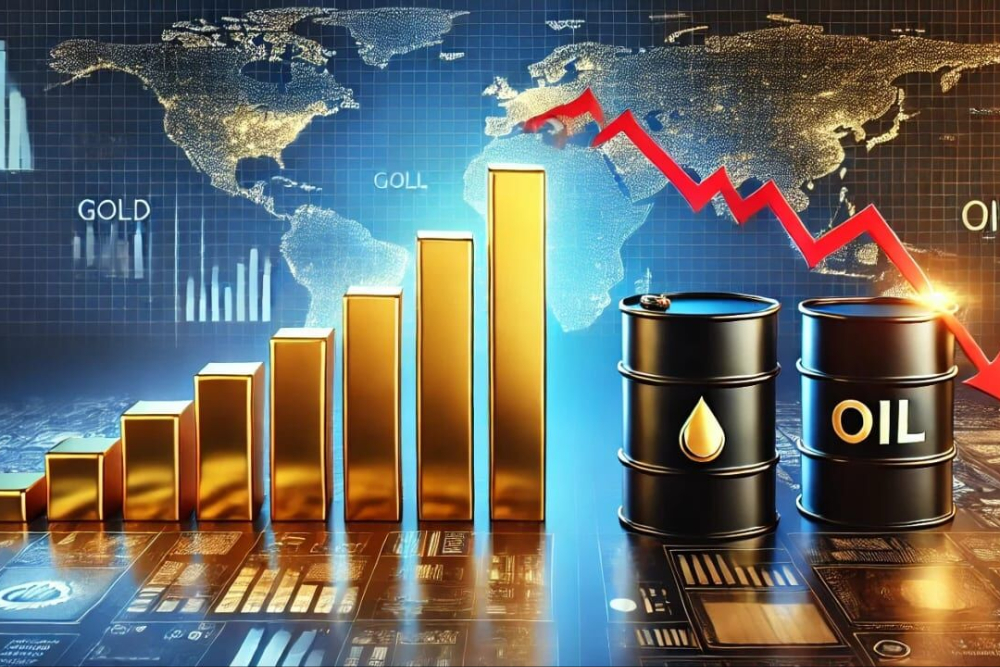 Мировые цены на нефть продолжают снижение на фоне обсуждений, цена на золото растет