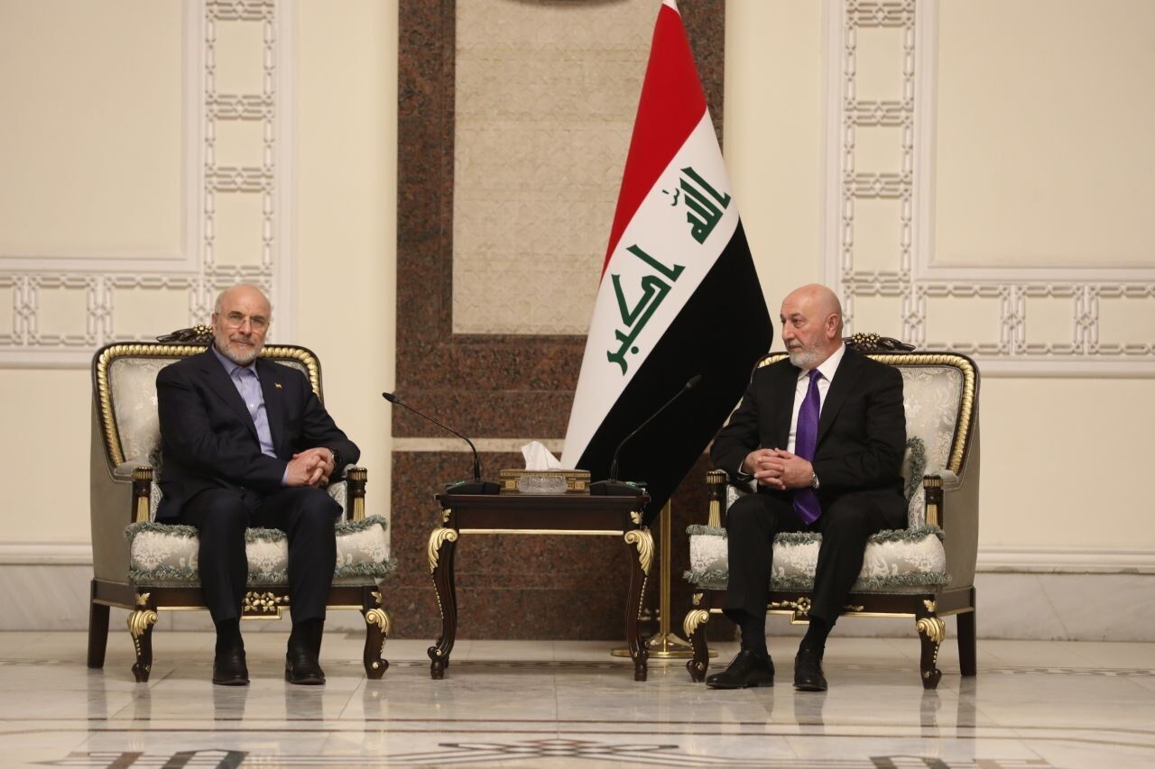 Speaker Ghalibaf meets with Iraqi President, his counterpart  in Baghdad
