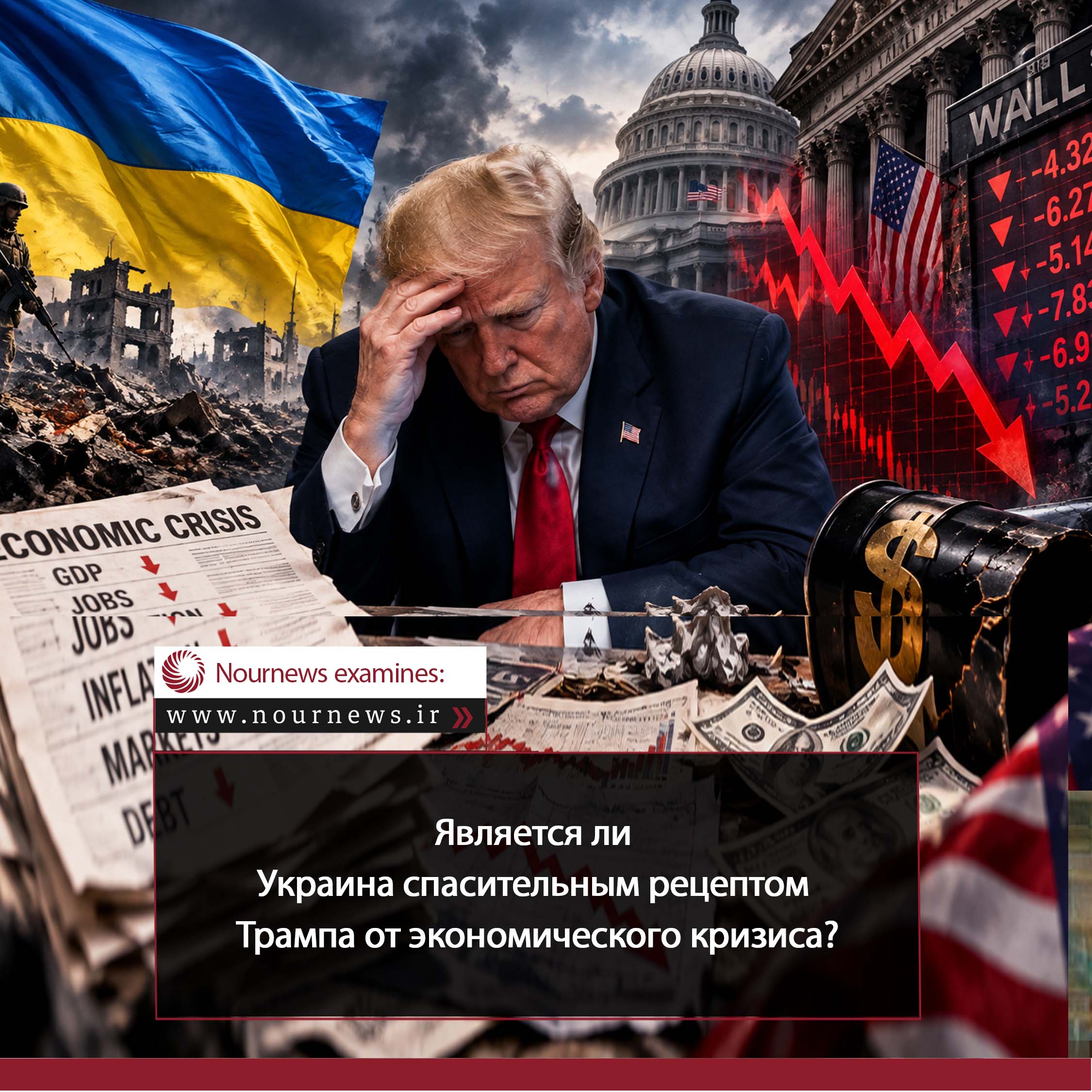 Является ли Украина спасением Трампа от экономического кризиса?