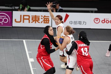 Iran’s women’s 3x3 basketball earn two wins at Nagoya