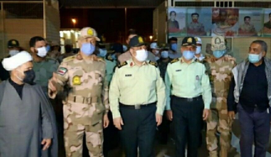 قائد قوى الامن الداخلي يتفقد حدود البلاد مع العراق