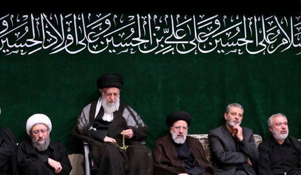 في الليلة الثالثة..مجلس عزاء حسيني مؤثر بحضور قائد الثورة