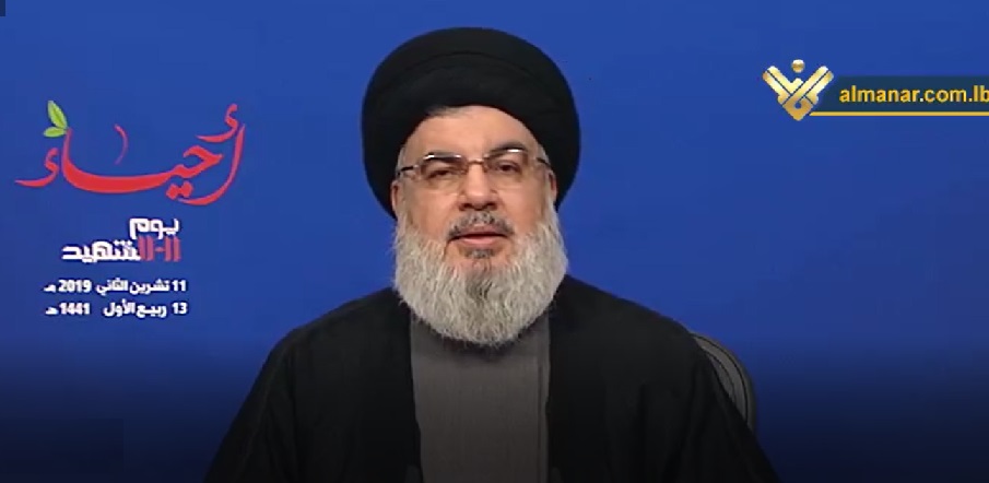 السيد نصر الله: على دول المنطقة ان لا تبني حساباتها على اساس حرب ضد ايران