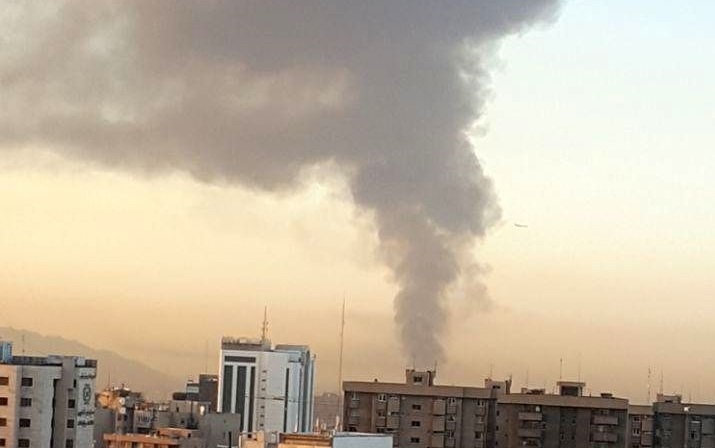 دود غلیظ در تهران ناشی از آتش سوزی علفزارهاست