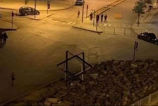 حذف نماد صهیونیستی از مرکز بیروت
