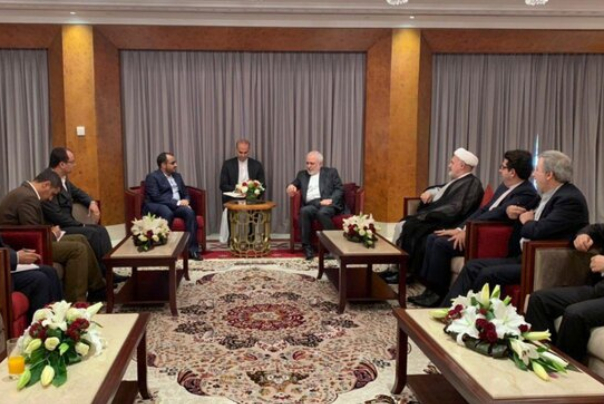 دیدار سخنگوی انصارالله یمن با ظریف