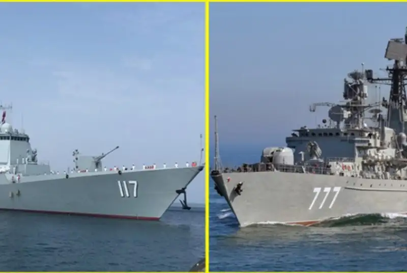 رزمایش مشترک چین و روسیه با ایران و پیامی که زیرپوستی به آمریکا منتقل می‌شود!