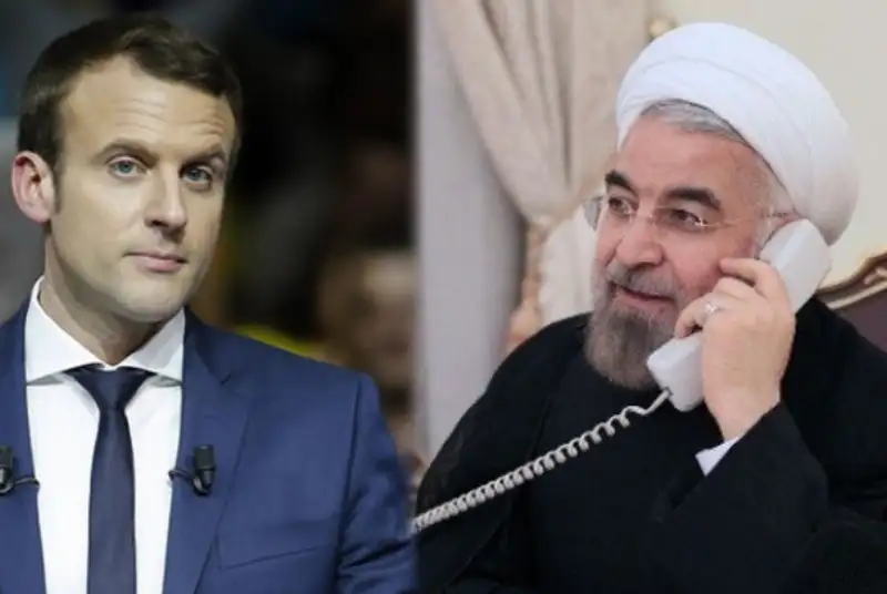گفت‌وگوی یک‌ساعته روحانی و مکرون/ فرانسه در برجام می‎ماند