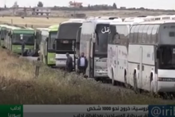 خروج هزار تن از ساکنان منطقه ادلب