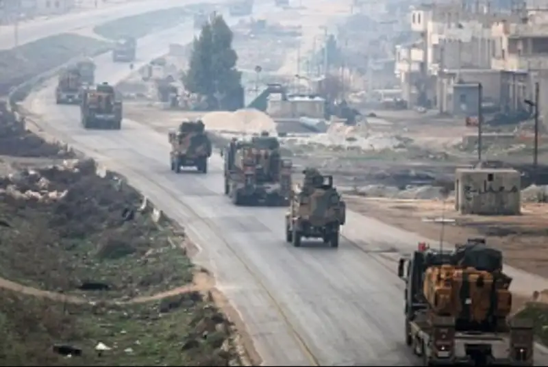 ورود یک کاروان نظامی ترکیه‌ای به ادلب با حمایت رژیم‌صهیونیستی