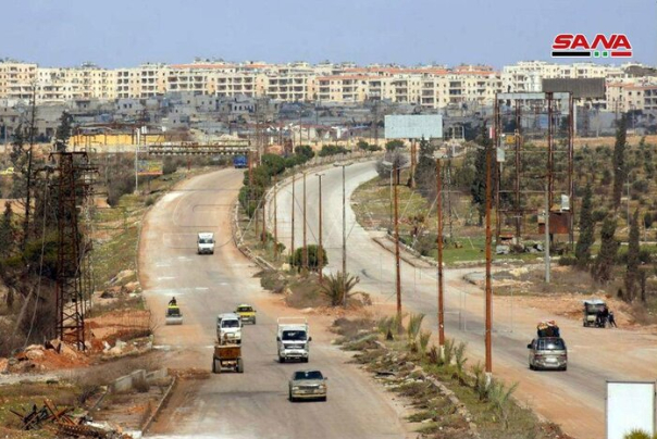 ازسرگیری تردد در بزرگراه بین المللی دمشق -حلب