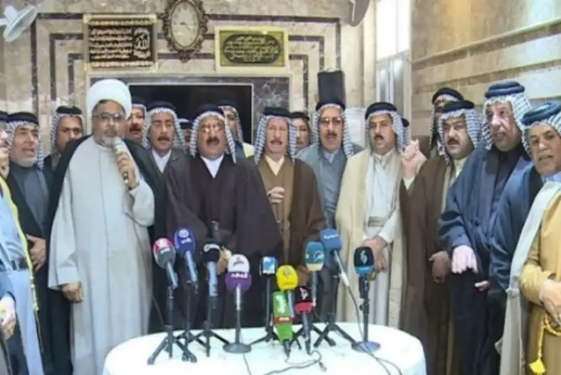 تجمع عشایر کربلا در محکومیت حملات هوایی آمریکا