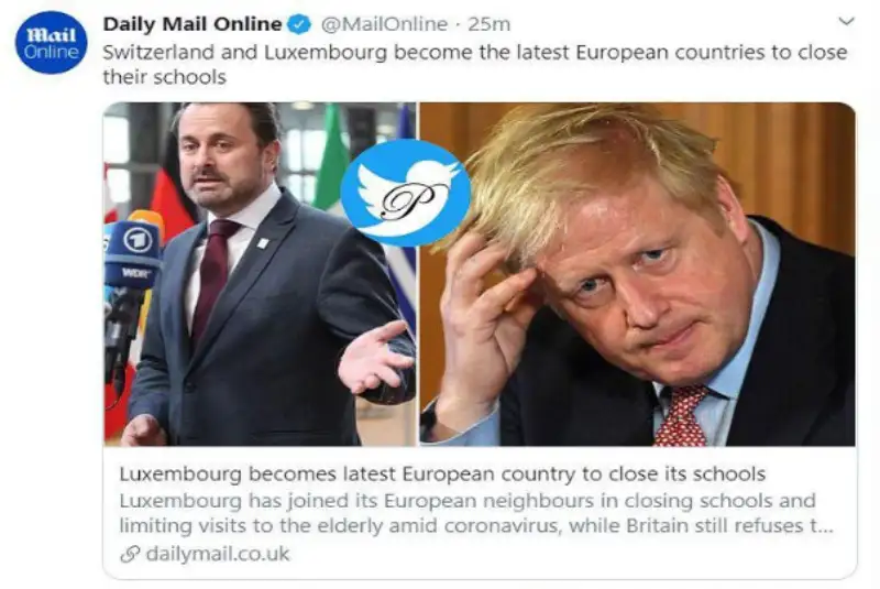 مدارس در سوئیس و لوگزامبورگ به دلیل شیوع کروناویروس تعطیل شدند.