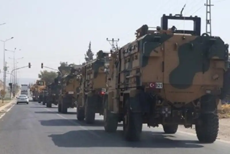 یک کاروان نظامی ترکیه‌ای وارد سوریه شد