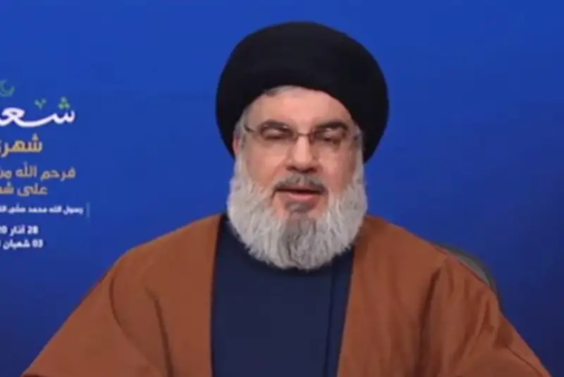 سخنرانی سید حسن نصرالله به مناسبت نیمه شعبان آغاز شد