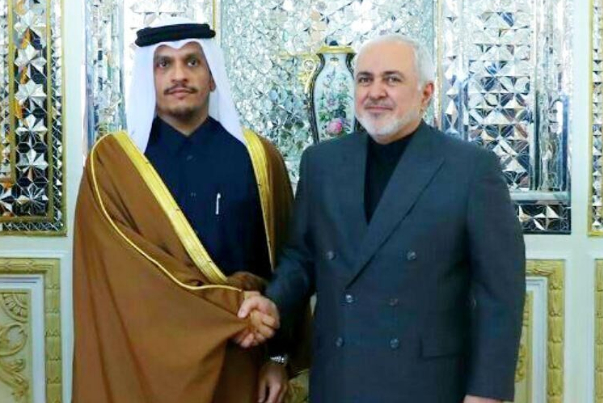 محادثات هاتفية بين ظريف ونظيره القطري حول حكومة شاملة في افغانستان