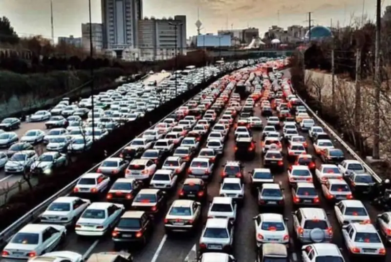 ترافیک سنگین در تهران