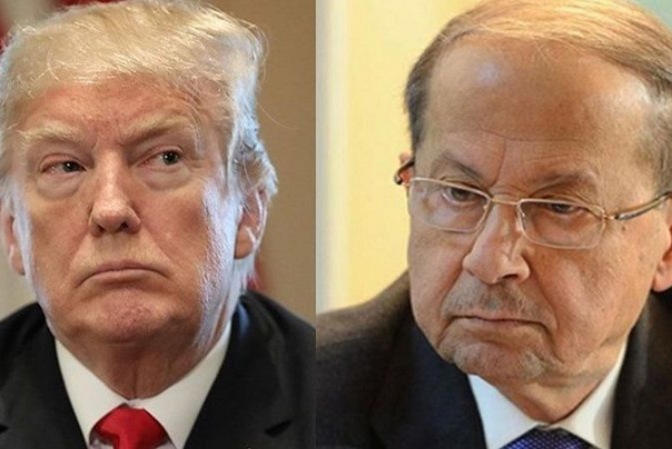 ترامب أكد لعون مشاركته في مؤتمر باريس الذي دعا اليه ماكرون لدعم لبنان