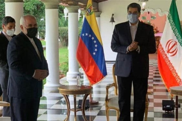 Iranian FM Meets Venezuelan President Maduro in Caracas