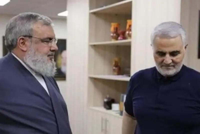 ویدئو: آخرین دیدار حاج‌قاسم با سیدحسن نصرالله دو روز پیش از شهادت