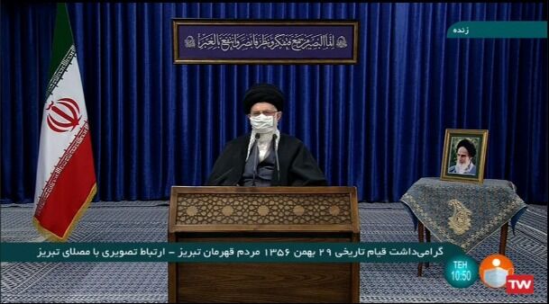 بدء خطاب قائد الثورة بمناسبة الذكرى السنوية لنهضة اهالي تبريز
