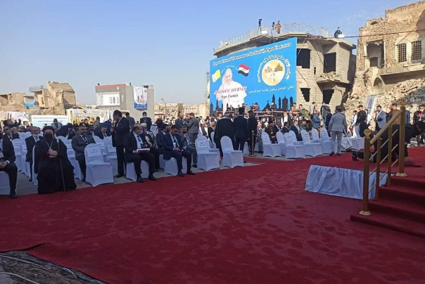 البابا يصل إلى مدينة الموصل