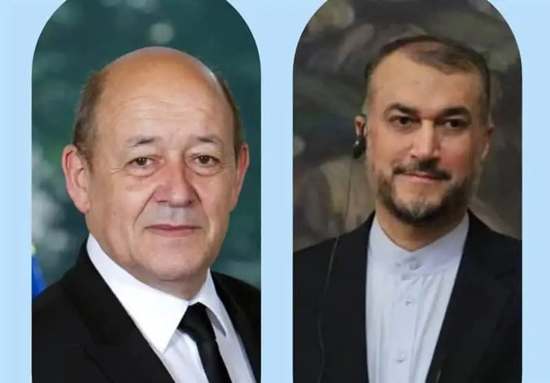 گفت و گوی تلفنی امیرعبداللهیان با وزیر امور خارجه فرانسه