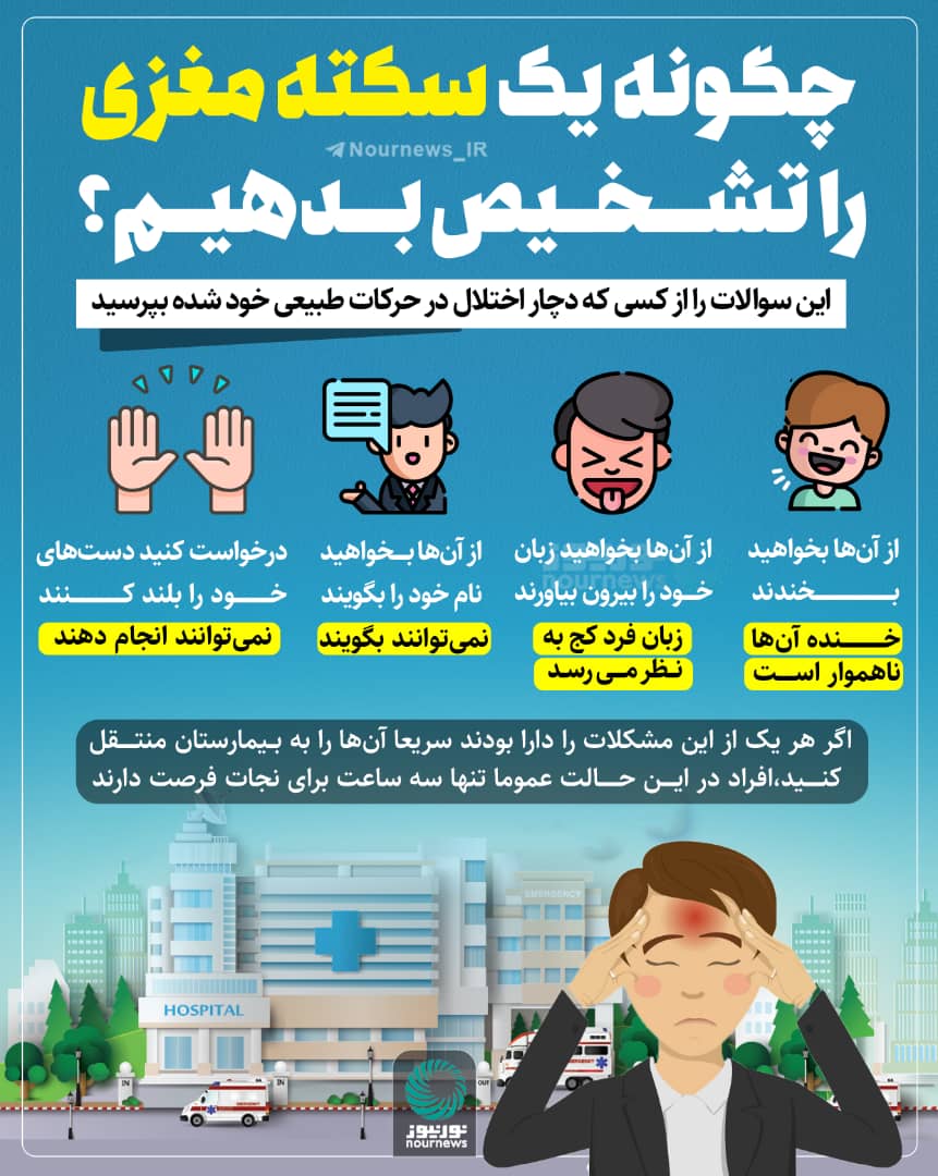 چگونه سکته مغزی را تشخیص بدهیم!؟