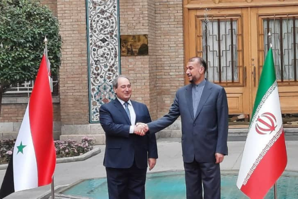 امير عبداللهيان يستقبل المقداد في طهران