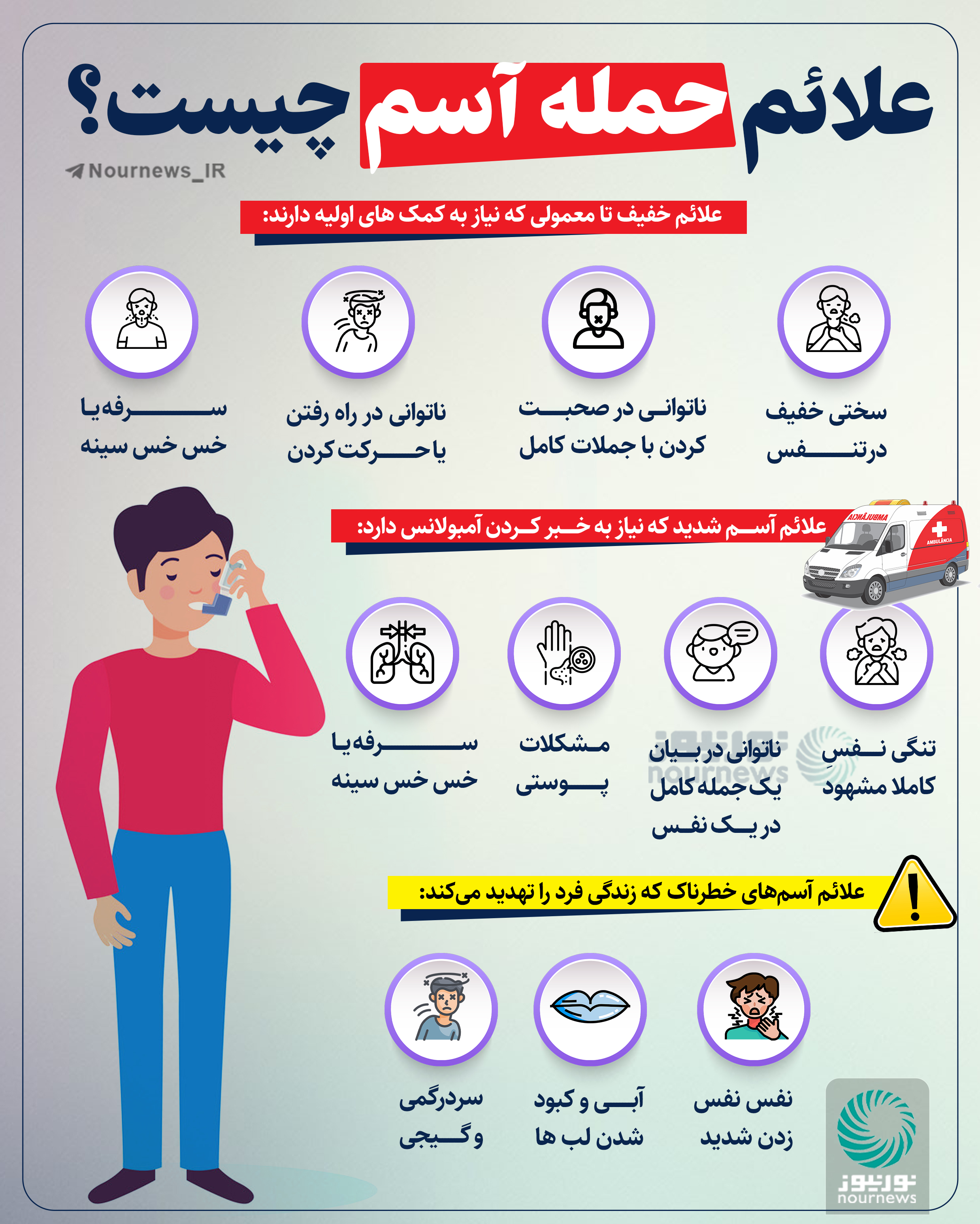 علائم حمله آسم چیست؟