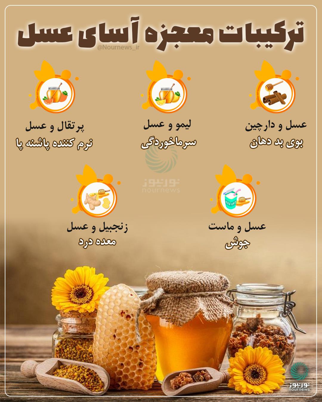 ترکیبات معجزه‌آسای عسل