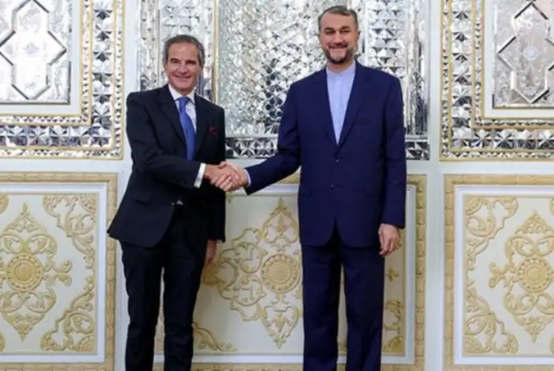گروسی با امیرعبداللهیان دیدار کرد