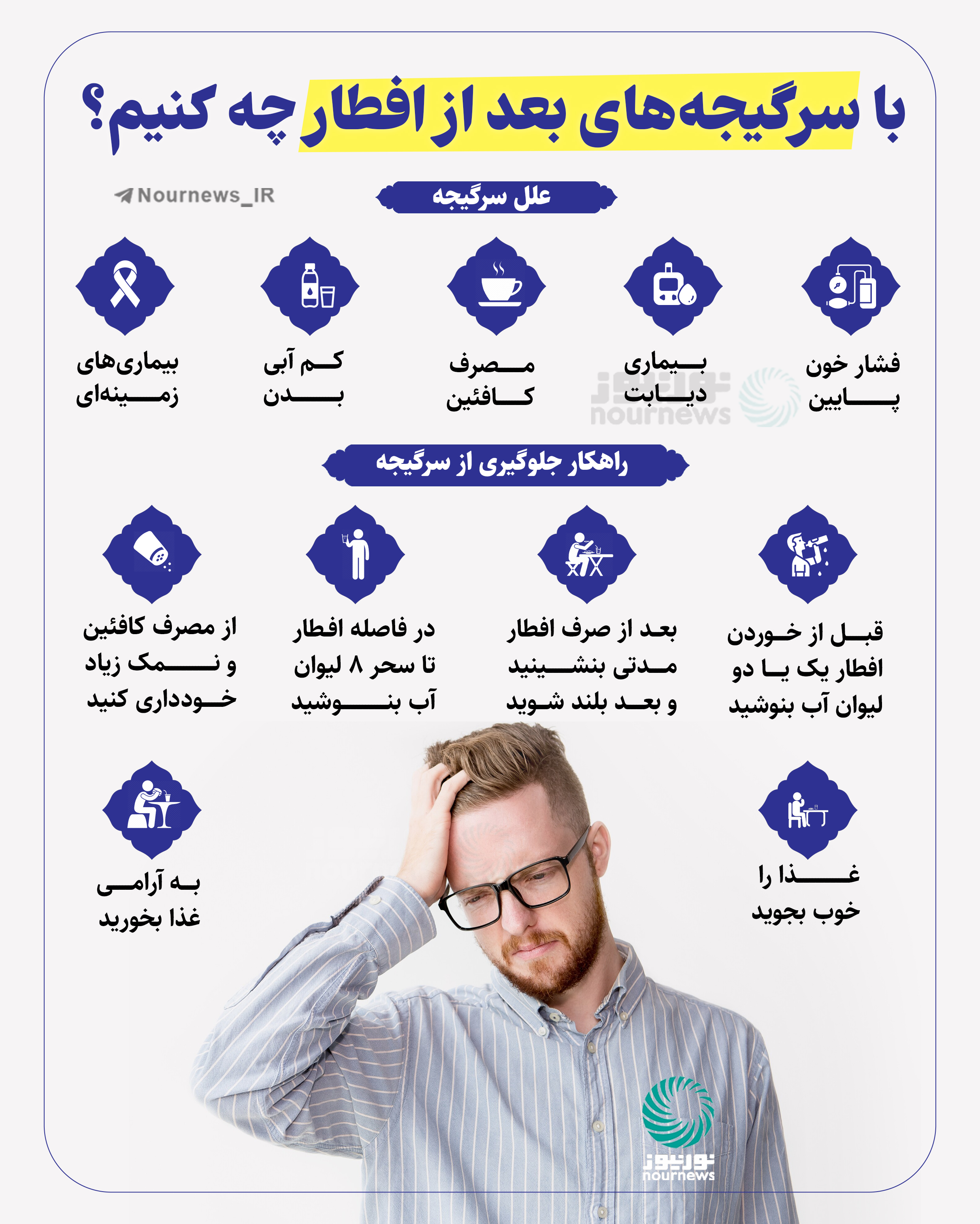 نوراینفو | با سرگیجه‌های بعد از افطار چه کنیم؟