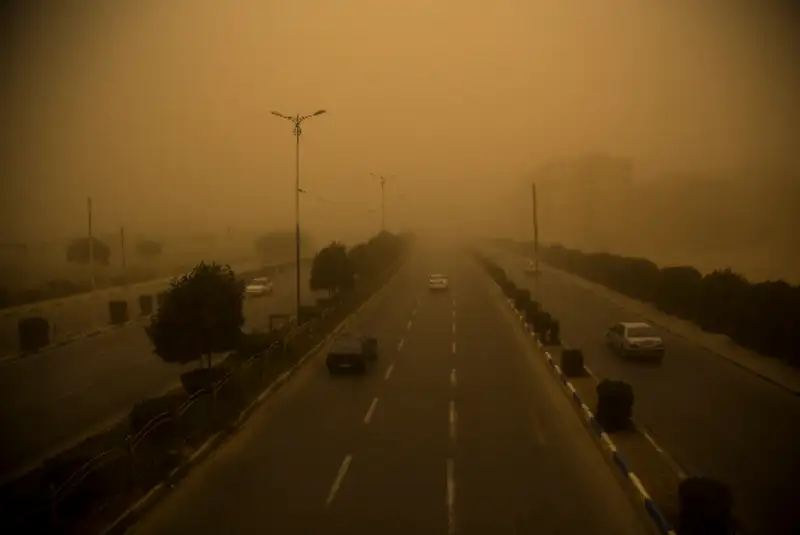 خیزش گرد و خاک در نقاط مختلف کشور