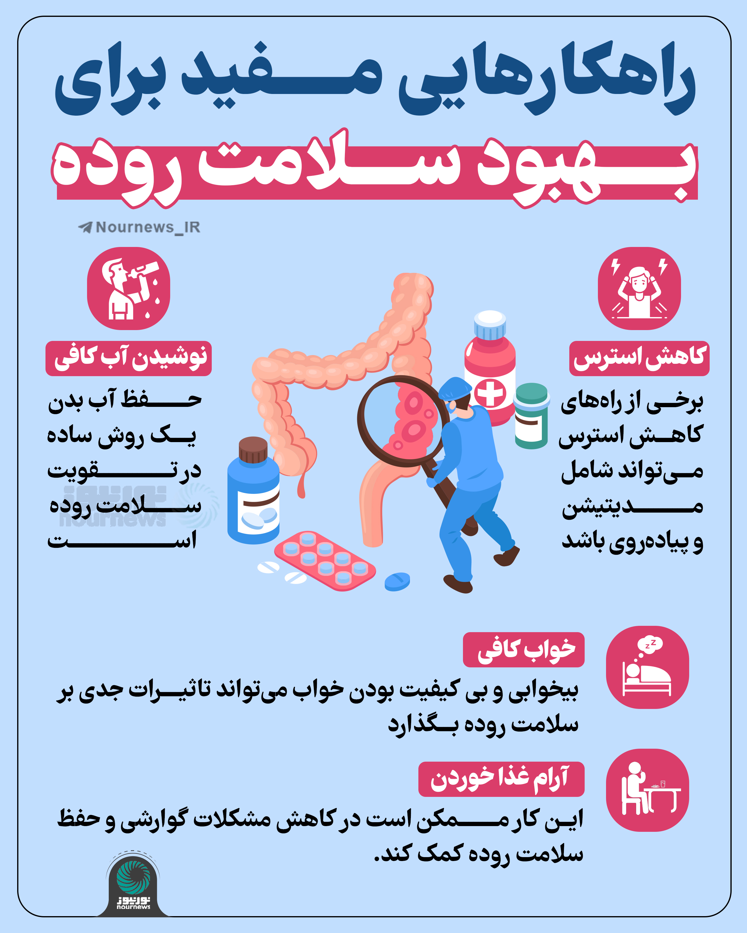 راهکارهایی مفید برای بهبود سلامت روده