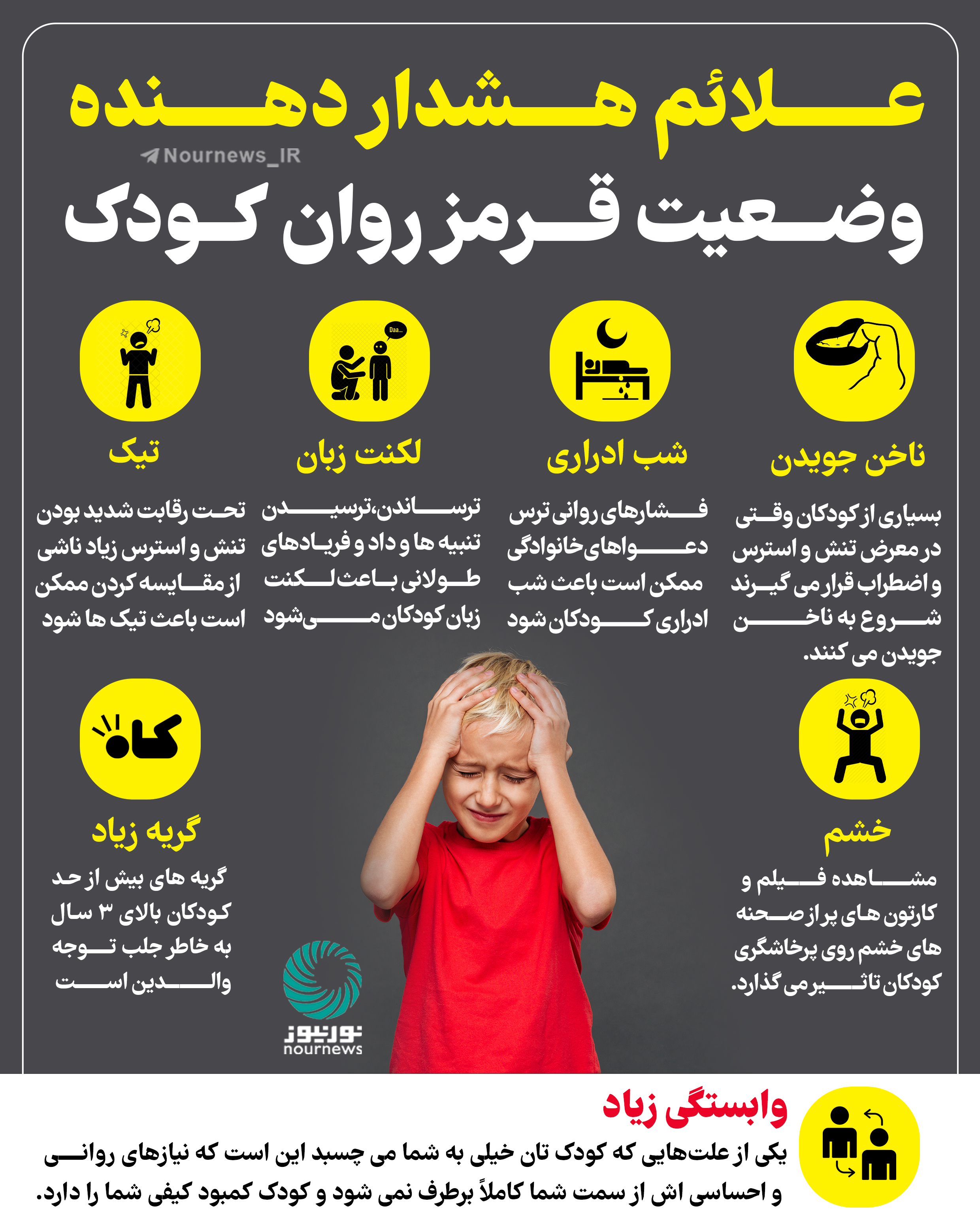 علائم هشدار دهنده وضعیت قرمز روان کودک