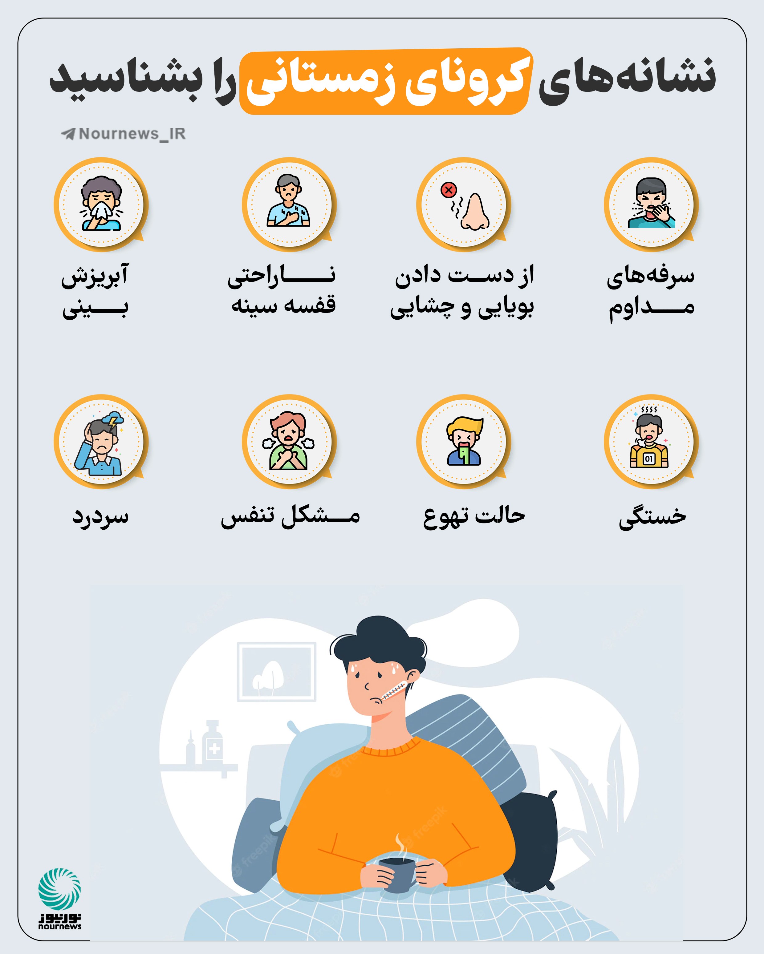 نشانه‌های کرونای زمستانی را بشناسید