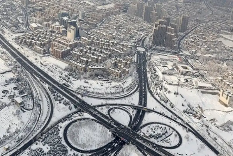 بارش برف در آبعلی رکورد زد