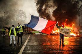 France burns in flames of demonstrations while Syria and West Asia progress toward peace