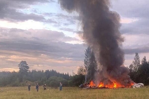 Частный самолет разбился в Тверской области, среди пассажиров был Пригожин