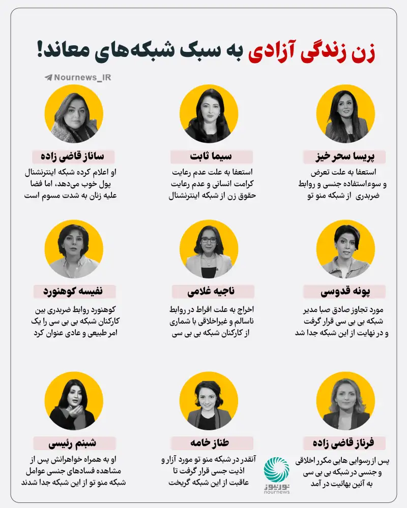 زن زندگی آزادی به سبک شبکه‌های معاند!