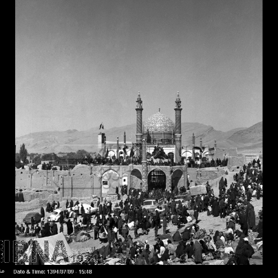تصاویری تاریخی از آیین سنتی قالیشویان مشهد اردهال