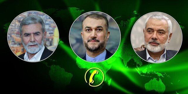 Iranian FM's conversations with the leaders of the Palestinian resistance